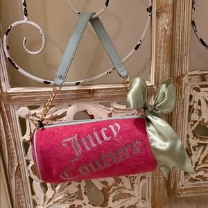 Juicy Couture Pink and Mint Clutch